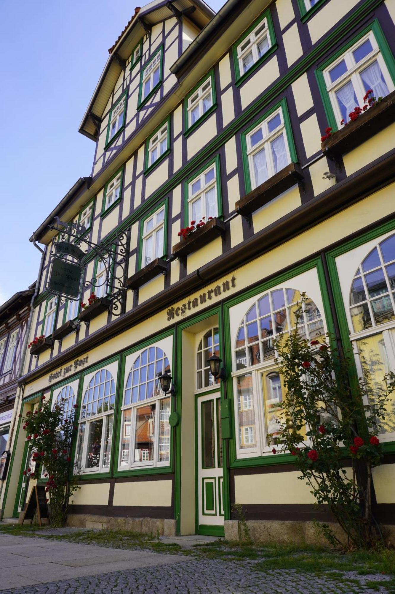 Hotel Garni Zur Post Wernigerode Eksteriør bilde